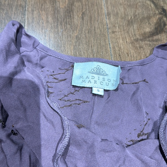 Madison Marcus sleeveless beaded blouse sz S - Picture 2 of 5